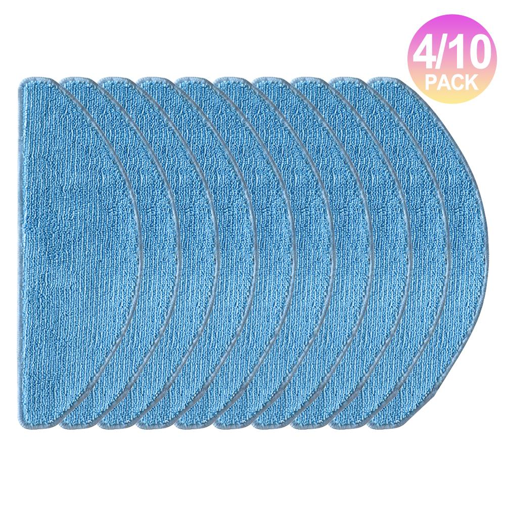Microfiber Mop Cloth Set for MEDION X41 SW & X41 SW+ Robot Vacuums Choose 4 or 10 Pack for Optimal Cleaning Performance