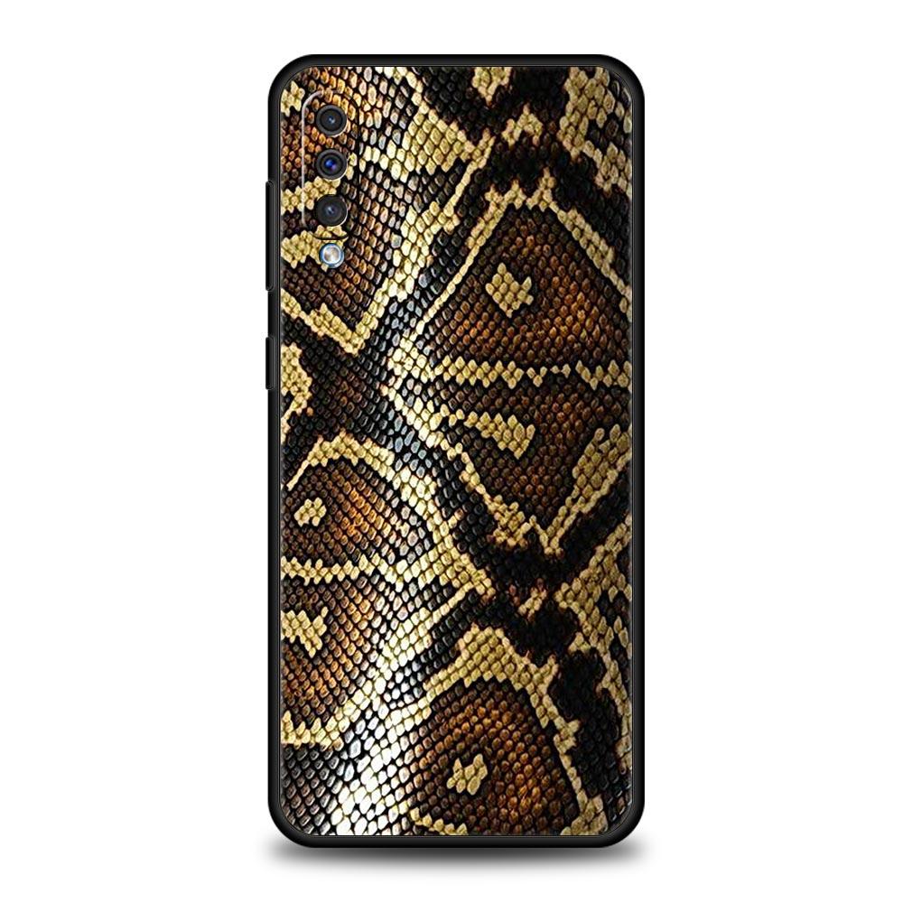 Pretty Luxury Snake Skin Phone Case For Samsung A54 A52 A24 A14 A50 A72 A70 A40 A20S A20E A02S A12 A22 A34 A42 A32 5G A04s Cover