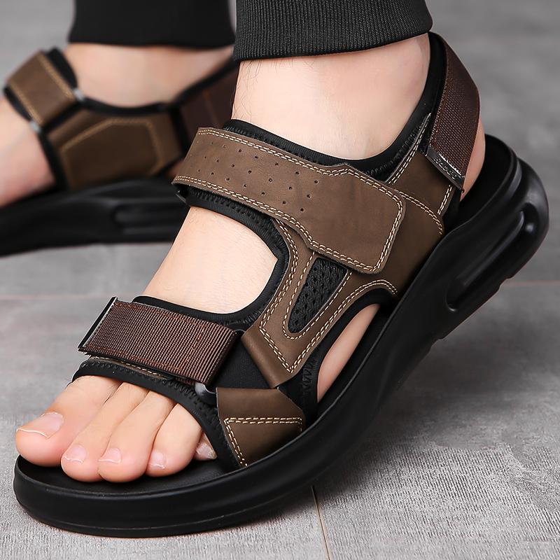 Fashion Summer New Men's Sandals Fashion  Design Styles Outdoor Leisure Street Walking Comfortable Casual Beach Classic Black Brown