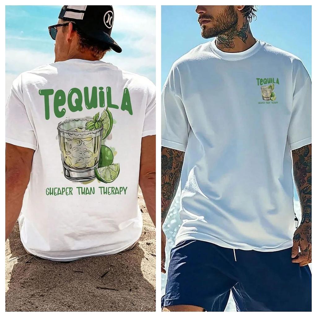 Men's Fashionable Printed Loose Short Sleeve T-Shirt Exquisite Design Essential for Summer Easy To Match Showcase Your Style