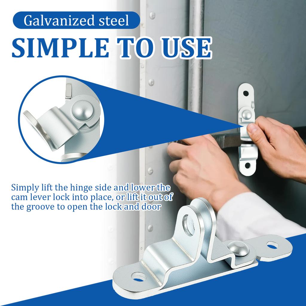 Cargo Trailer Door Hasp Keeper Lock Handle Enclosed Car Hauler For Ramp Padlock Cargo Trailer Door Lock Secure Anti-Theft Design