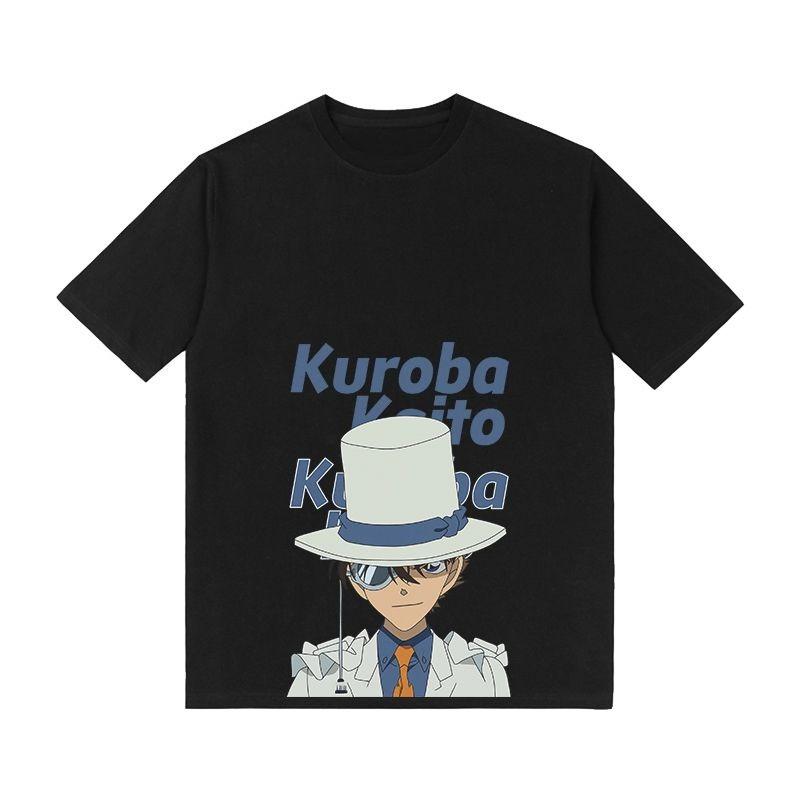 

Футболка Detective Monster Thief Kidd Японская с коротким рукавом Мужская и женская Летняя Оригинальная с круглым вырезом Свободная Уличная одежда S