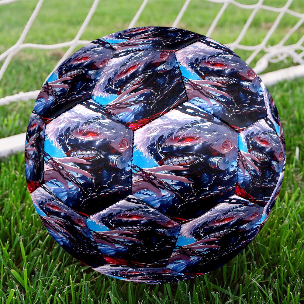 Tokyo Ghoul Masked Mystery Size 5 Soccer Ball,Indoor/Outdoor Suitable for Training Matches Tournaments Practice Games Perfect Gift for Fan