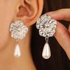 European & American Cold Style Metal Stud Earrings: Retro, High-End, Smooth Design with Personality Ear Cuffs