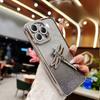 Applicable To Apple 16 Dragonfly Bracket Mobile Case Rhinestone IPhone 15 Glitter Powder 14proMax Anti-fall Protector XR