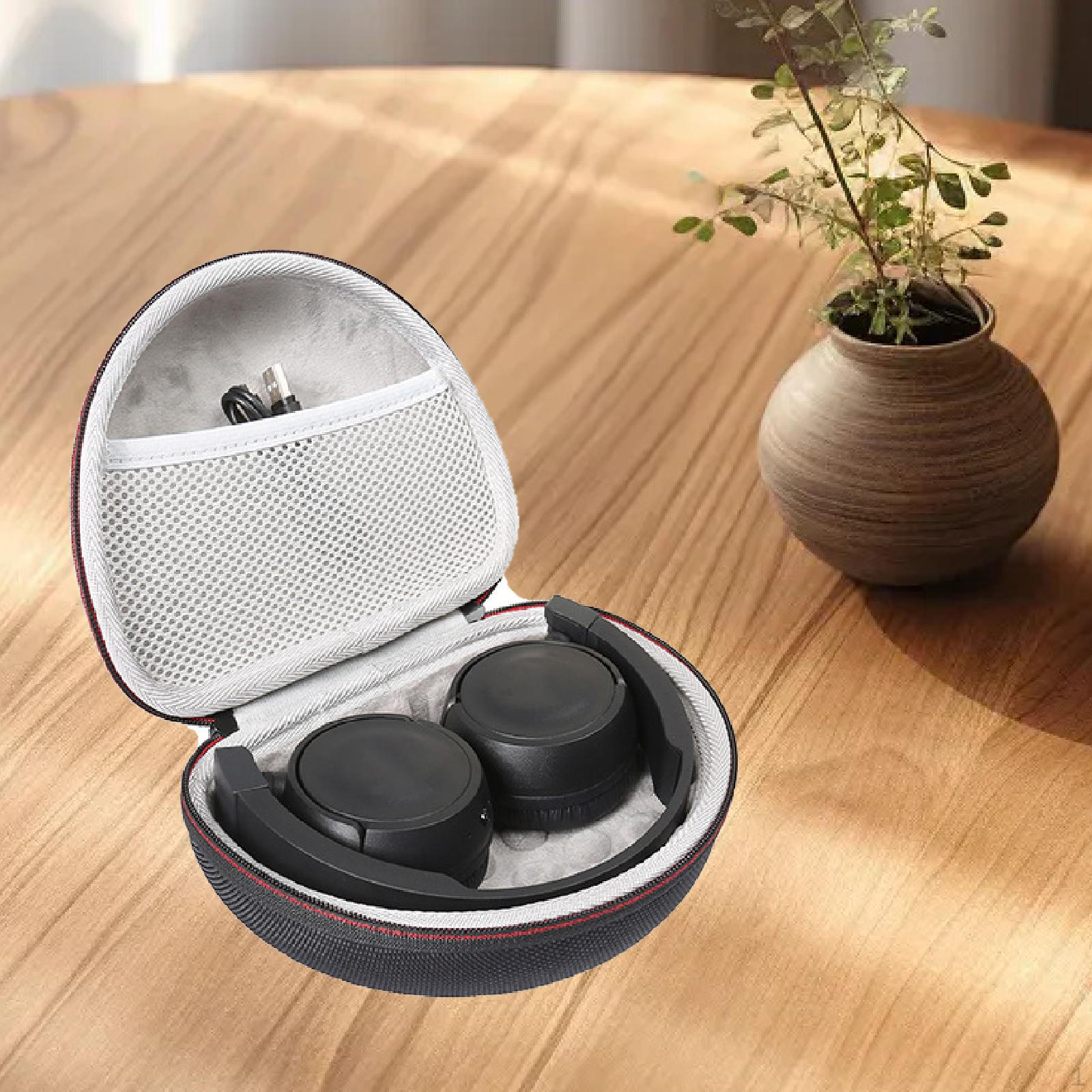 

Чехол для наушников, коробка для наушников, портативная дорожная сумка для хранения наушников, электронная Black white