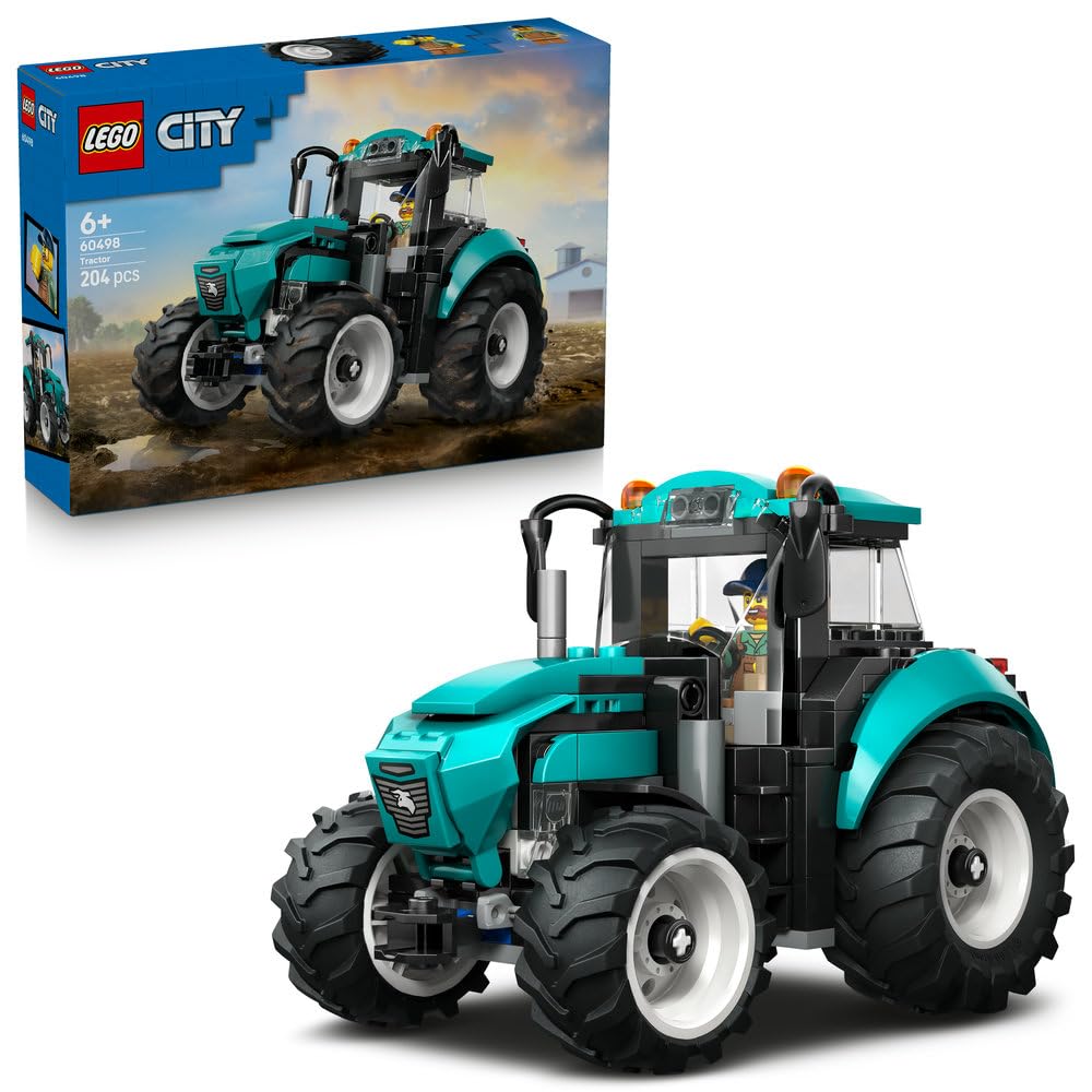

Набор LEGO City Трактор 60498 Строительные блоки Образовательная игрушка для мальчиков и девочек от 6 до 9 лет Транспортное средство Автомобиль Миниатюрный интерьер Стильный