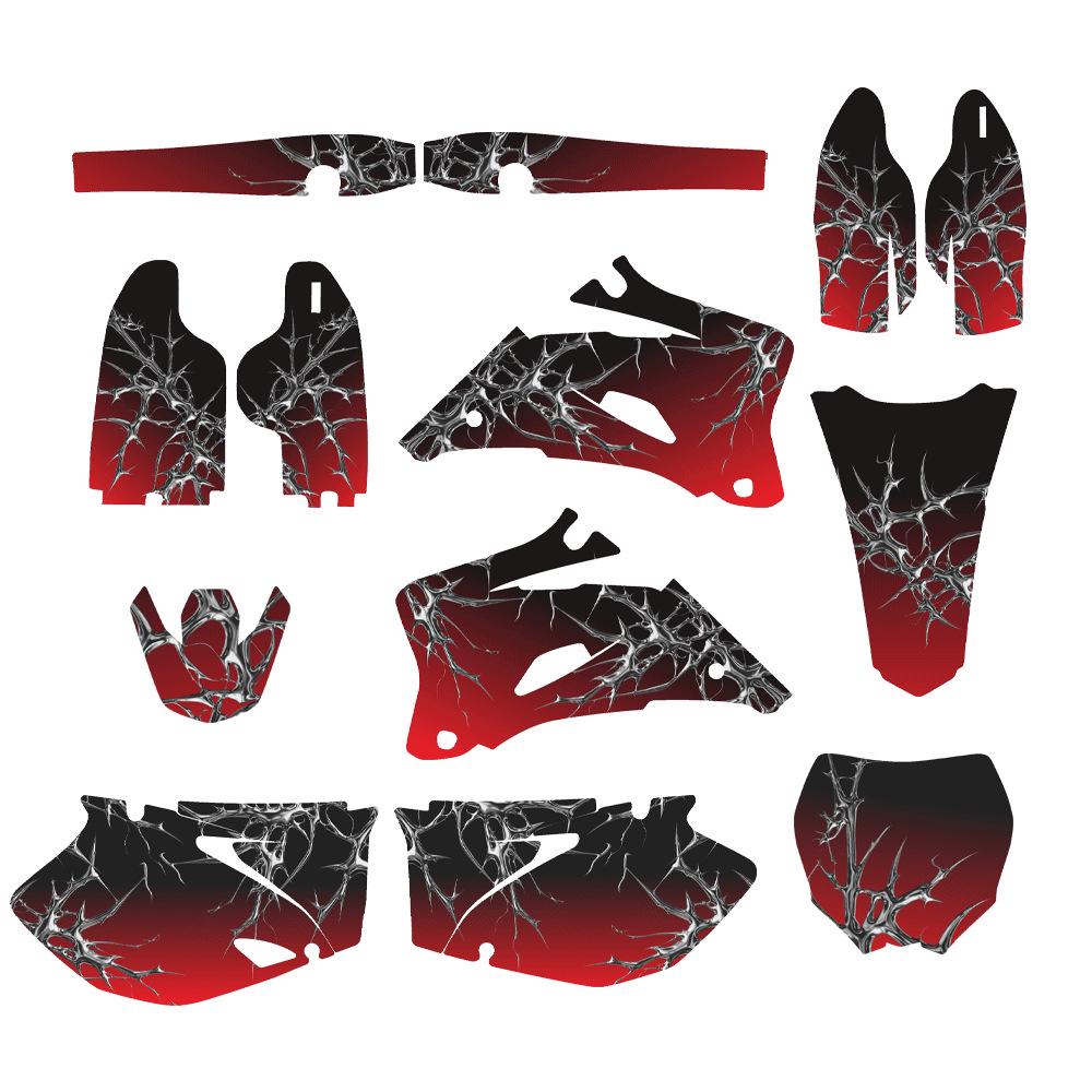 Aufkleber für 2006-2009 Yamaha YZ250F/YZ450F Motorräder.