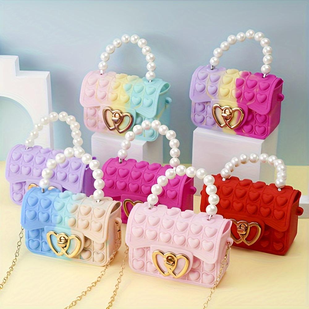 Crossbody Bag Double-sided Bubble Heart Handbag,coin Purse, Suitable for Daily Use