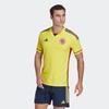 Adidas Solid Color Logo Print Short Sleeve Soccer Jersey Player Version Men Sports Jersey Yellow HB9172