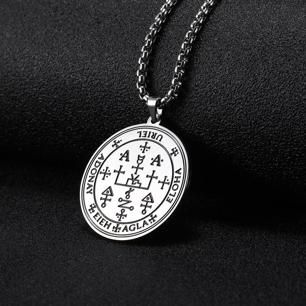 Dawapara Archanioły Uriel Nadprzyrodzony Wisiorek Naszyjnik Anioł Mądrości Światło Boga Stal Nierdzewna Amulet Naszyjnik Talizman