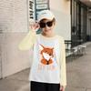 Children's Fashionable And Comfortable Round Neck Printed Loose Long-sleeved Top