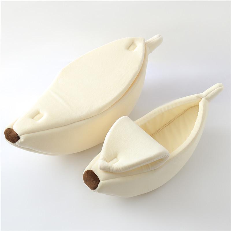 Cat Bed Banana Pet House Cave Cute Cozy Sleeping Bed for Cats Small Animals Durable Puppy Kennel Kitten Basket Cat Accessories