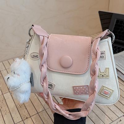 2025 Summer New Foreign Style Ins Shoulder Messenger Bag High Value Shoulder Messenger Bag Fashionable and Simple Women's Bag