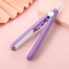 Mini Hair Straightener and Curler Dual Use Flat Iron Ceramic Plates Portable Electric Hair Styling Tool for Home and Travel