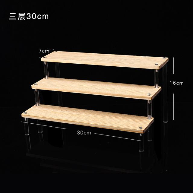 1-5 Tier Acrylic Display Stand,Clear Display Riser Rack for Cupcake,Perfume Doll Décor and Organizer Amiibo Funko POP Figures