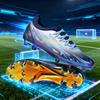 Colorful Electroplated Bottom Couple Teen Student Game Training TPU Seamless Low-top Football Shoes