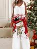 Women's Fashion Jumpsuit, Plus Size Clothing Daily Casual Fashion Wear, Graphic Christmas Printing Design,  Party Parties, Christmas Clothing