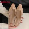 Fashion 2025 New Fashion Pointed Toe Ladies Low Heel Sandals Slip On Shoes Female Shallow Footwear Elegant Women Heeled Sandals Shoes