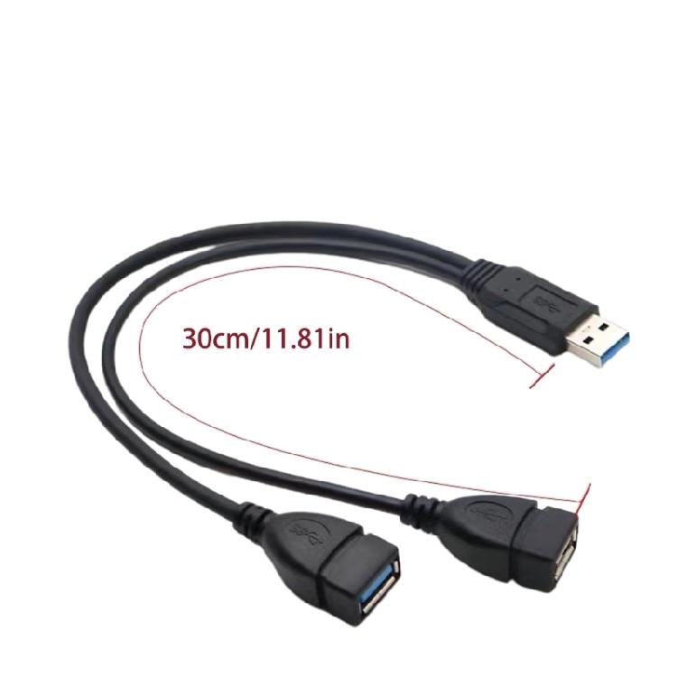 USB3.0 to 2USB Converter Extension Charging Single Data Transfer USB Splitter