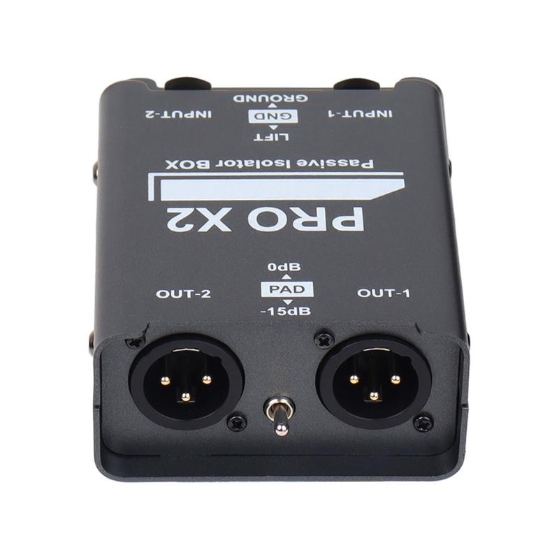 

X2 2-канальный изолятор звука Коробка для устранения звука Устраняет шум Шум в автомобильном и домашнем звуковом оборудовании 1