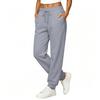 Women's Loose Fit Sweatpants with Elastic Waistband and Cuffed Hem for Casual and Athletic Wear