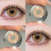 FUNSACHY 1 Pair Color Contact Lenses For Eyes Natural Gray Blue Beautiful Pupil Soft Natural Accessories Yearly Cosmetic Pupils