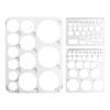 3Pcs DIY Circle Stencils for Drawing 3 Sizes Multifunctional Geometric Ruler  Student