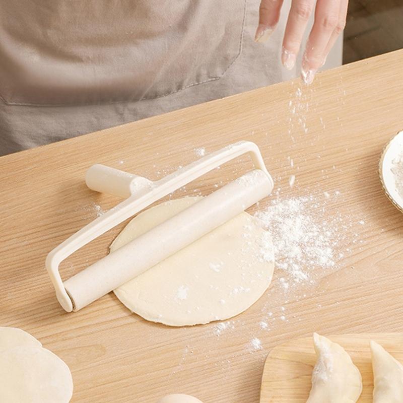 Natural Wood Rolling Pin Nonstick Roller Dough Roller for Easily Pastry and Fondant Preparation in Kitchen