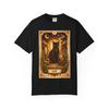 Mystic Tarot Black Cat T-Shirt | Moon, Candle, Vintage Occult Art
