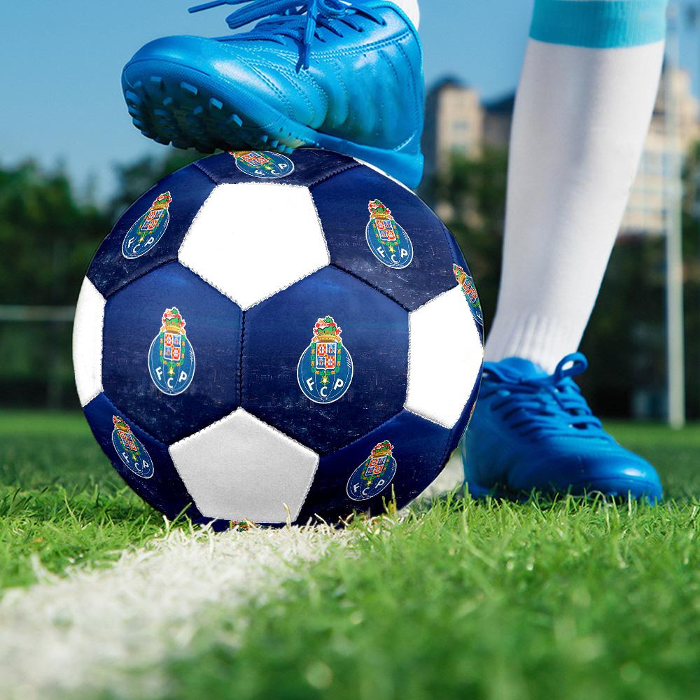 1PC FC Porto Portugal Size 5 Soccer Ball PrahaIndoor Soccer Ball Colorful All Ages Machine Stitched PVC Competition Ready Durable High-Bounce