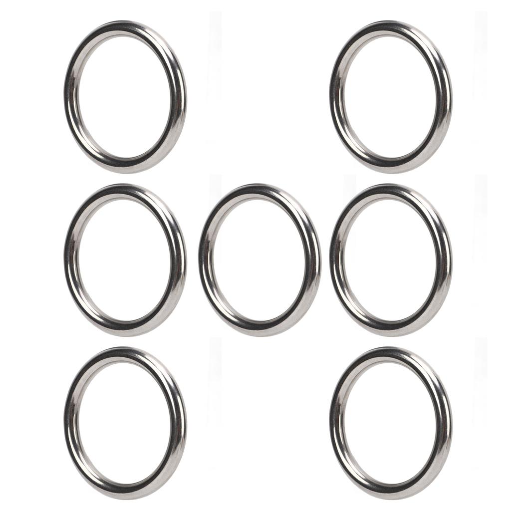 7 ks O-kroužků z nerezové oceli 304, vodotěsné, nerezové, bezešvé, svařované, kulaté, pro