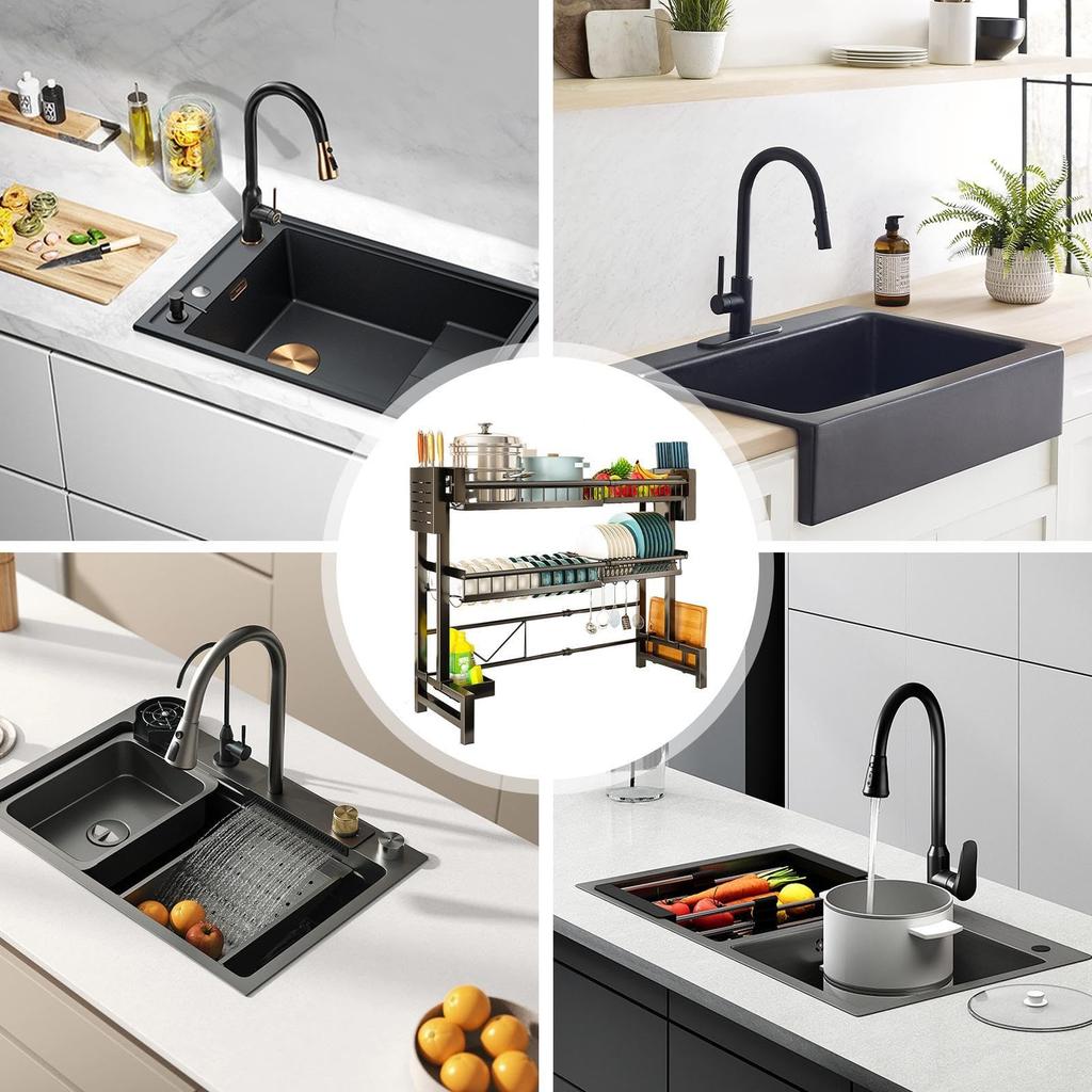 YRTUOP Kitchen Dish Drying Dish Rack for Kitchen Dish Drying Rack Drainer Rack Sink Organizer Kitchen Storage Rack Kitchen Sink Shelf Dish Drying Rack