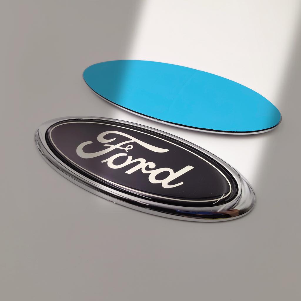 LLI6 Car Front Hood Emblem Bonnet Badge Rear Trunk Badge 150mm 146mm 148mm For Ford Focus Fiesta Ranger Mondeo Mustang