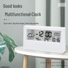 Transparent Digital Alarm Clock with Large Screen - Cute, Silent, and Perfect for Students