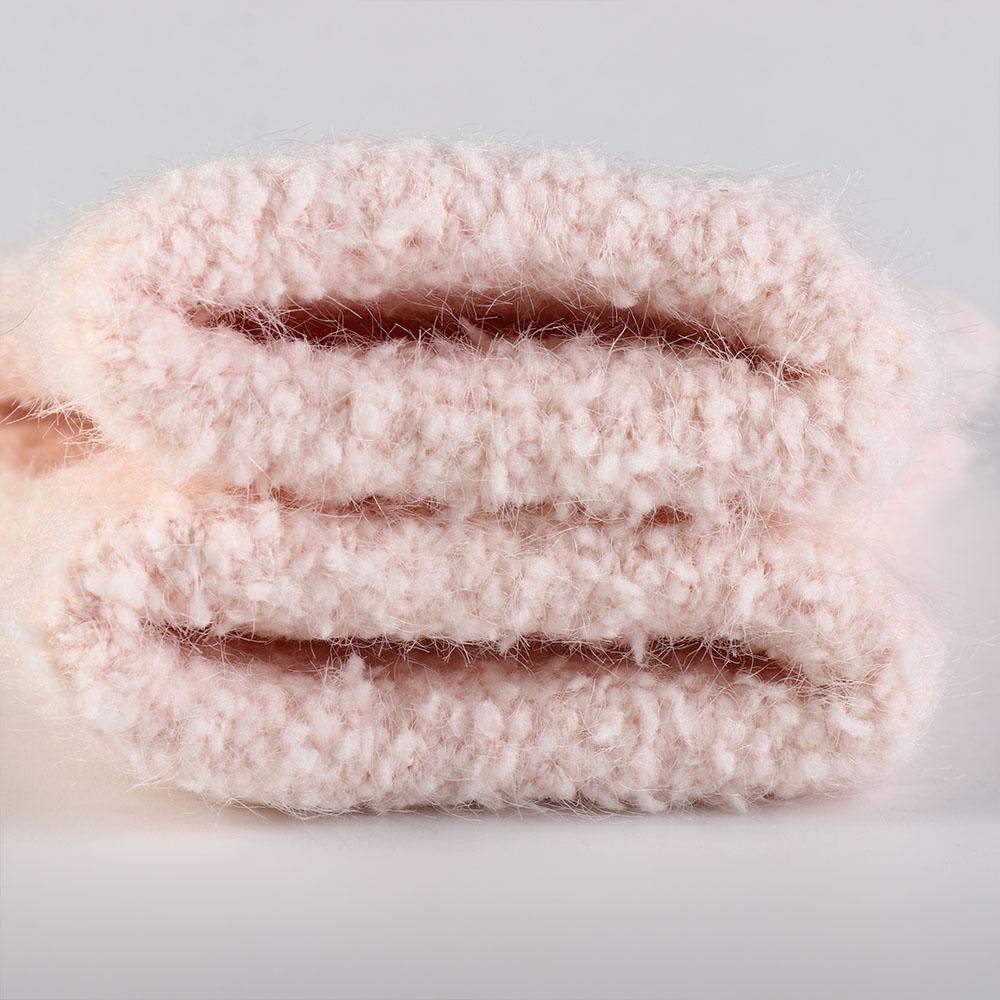 Bear Baby Fluffy Gloves Flower Knitted Mittens Warm Cartoon Pattern Gloves  Kids
