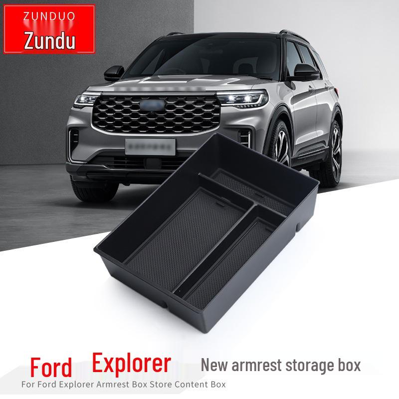 Verbesserte Aufbewahrungsbox für das Armlehnenfach des Ford Explorer 2023