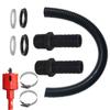 Rain Barrel Connector Water Tanks Link Systems with 100cm Hose & Fittings Linking set for Efficient Water Collection