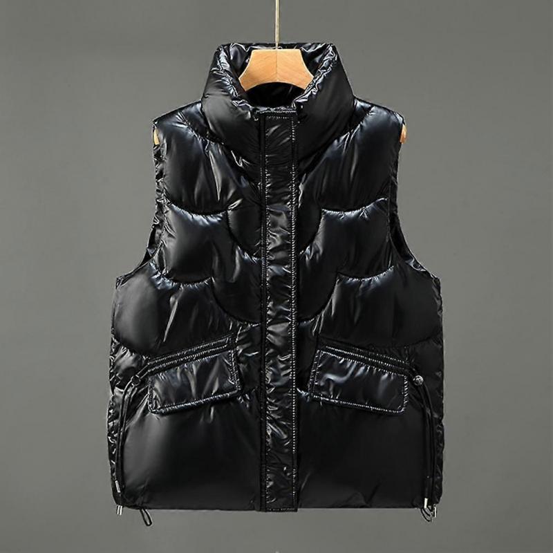 Cotton Vest Padded Soft Keep Warm Zipper Women Winter Waistcoat Lady Winter Vest for Work