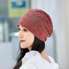 Breathable Crochet Brimless Hat for Spring and Autumn Comfortable Polyester Fabric Skull Hat for Women Daily Outfit