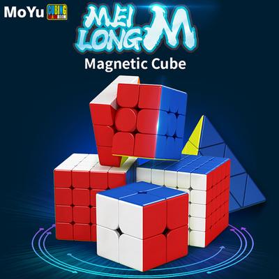Meilong Magnetico 2x2 3x3 4x4 5x5 Magic Speed Cube Meilong 2M 3M 4M 5M Pyraminx M Fidget Toys Giocattolo antistress