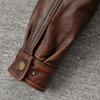 Men's Genuine Cowhide Leather Jacket Real Cow Loose Oversized Style Coat Man Clothes Spring Autumn