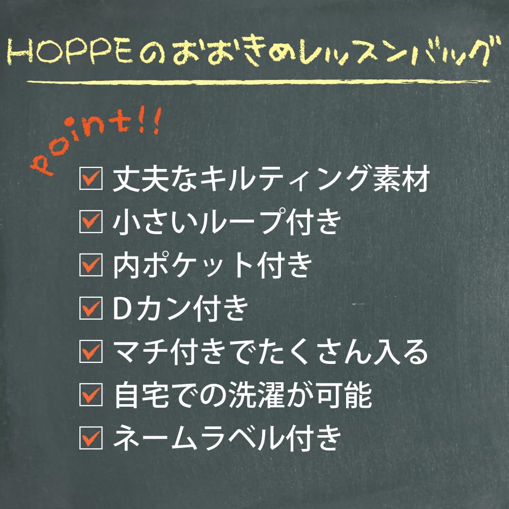 Large Lesson Blue Blocks with Elementary Nursery Commuting to Entrance Preparation Practice Practice Lesson Lesson School Made in Japan [HOPPE] Bag,