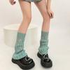 Girl Lolitas Leg Warmers Y2K Destroyed Knitted Flared Leg Sleeve Goth Baggy Cuffs Ankle Heap Socks JK Uniform Foot Cover