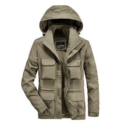 Spring and Autumn Multi-pocket Jacket Men's Outdoor Quick-drying Breathable Military Workwear Jacket Jacket