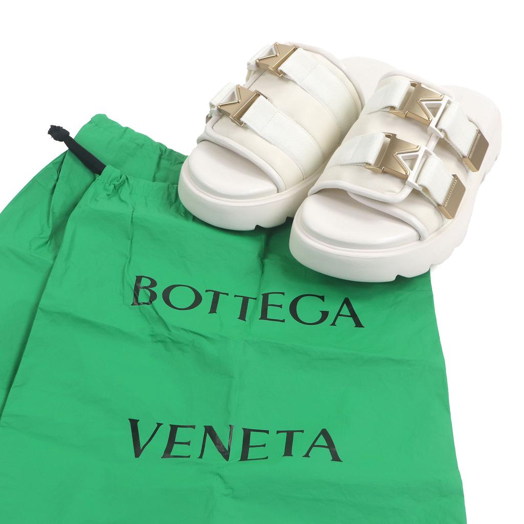 Pristine BOTTEGAVENETA Sandals Flash Double Belt Shower Sandal Used