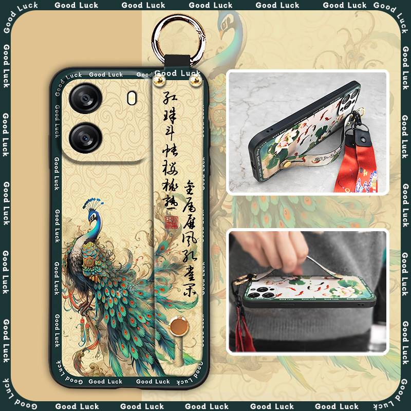 Soft Case Dirt-resistant Phone Case For Blackview Wave 6C Protective Back Cover For Mom Ring Lanyard Anti-knock Fashion
