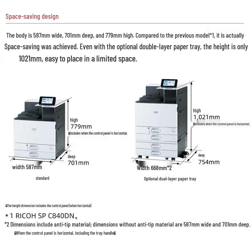 Ricoh IP C8500 A3 Color Laser Printer 45ppm with 4 Paper Trays CN Plug (adapter Included)