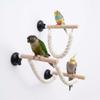 Climbing Parrot Perch Set for Birds Suction Cup Swing Toy Non-slip and Bite Resistant