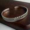 Xiaomi 100% Solid 925 Sterling Silver Retro Bracelet for Women Men Vintage Handmade Wide Hollow Shape Simple Bracelet Birthday Gift